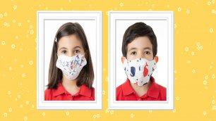 COLORFUL MASKS FOR CHILDREN FROM ADVANCED TECHNICAL SCHOOLS FOR GIRLS